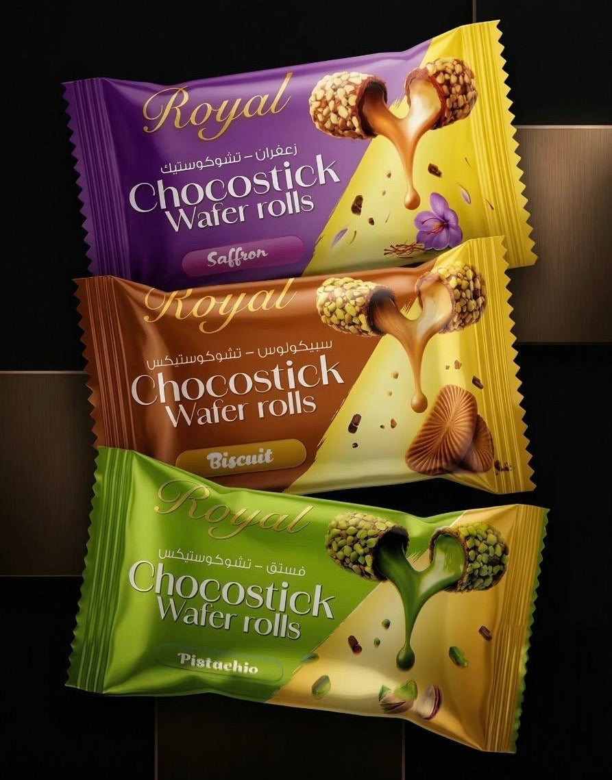 ROYAL CHOCOSTICK ROLLS-500 gram(20-25 pieces)
