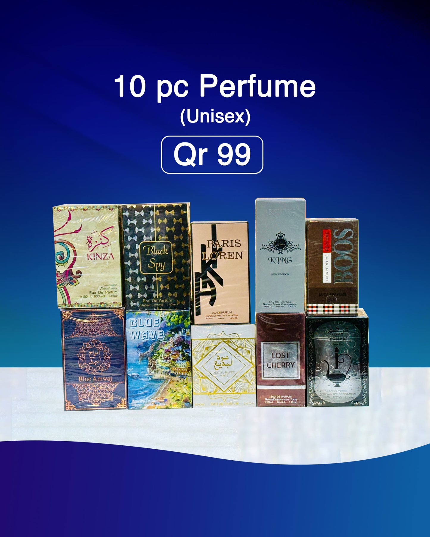 10 pc unisex perfume