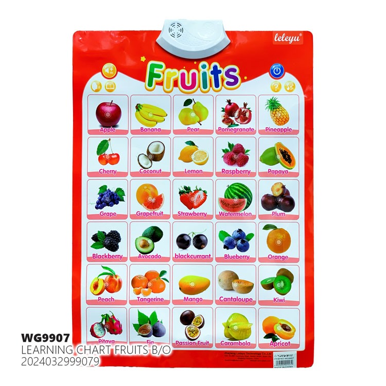 Fruits learning chart(battery)
