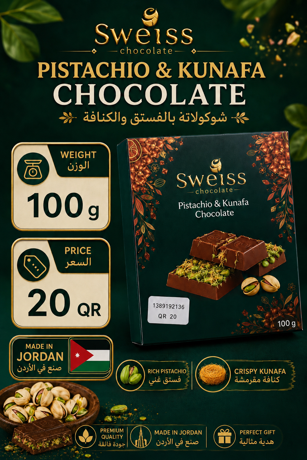 Sweiss kunafa jordan 100g
