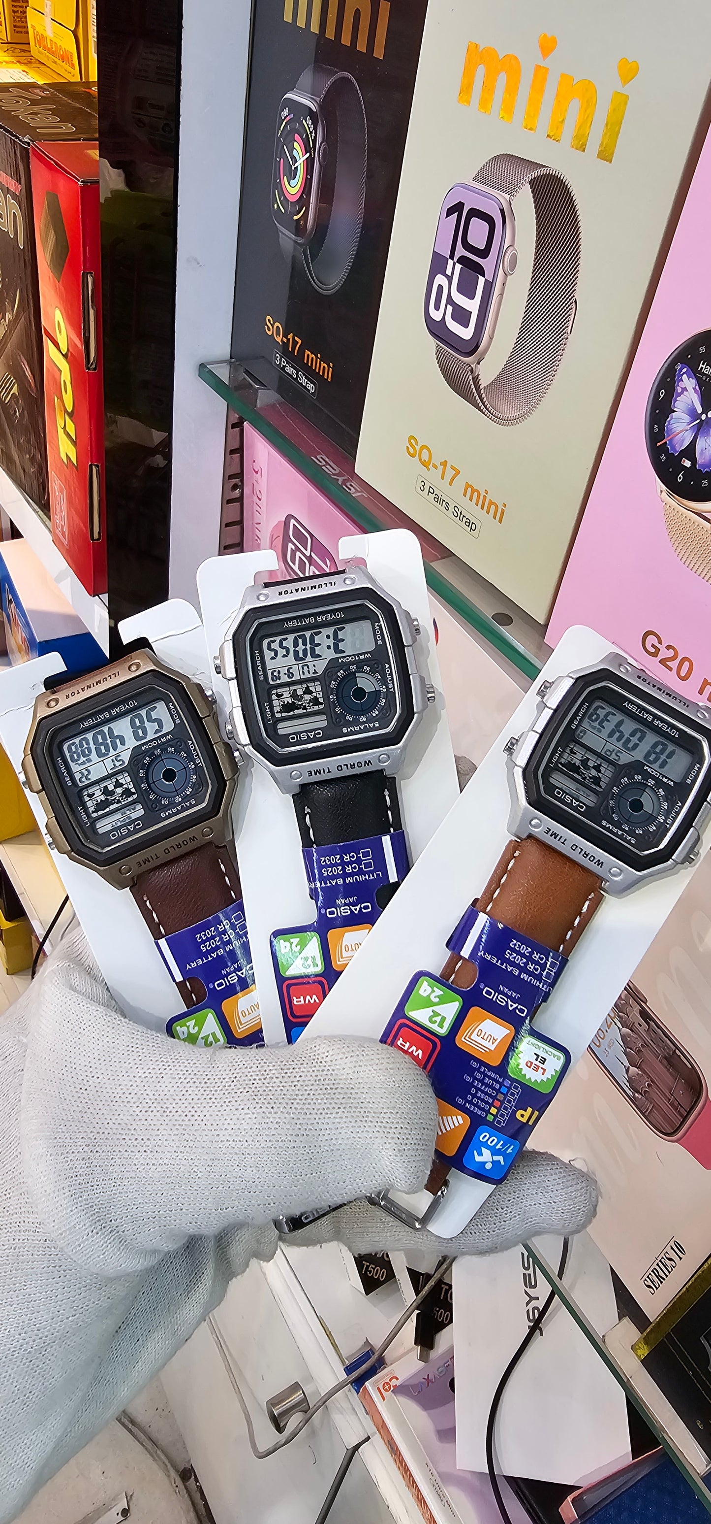 Casio world time watch 3pc