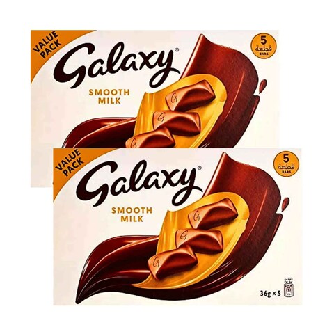 galaxy smooth milk(180g= 5 pieces)