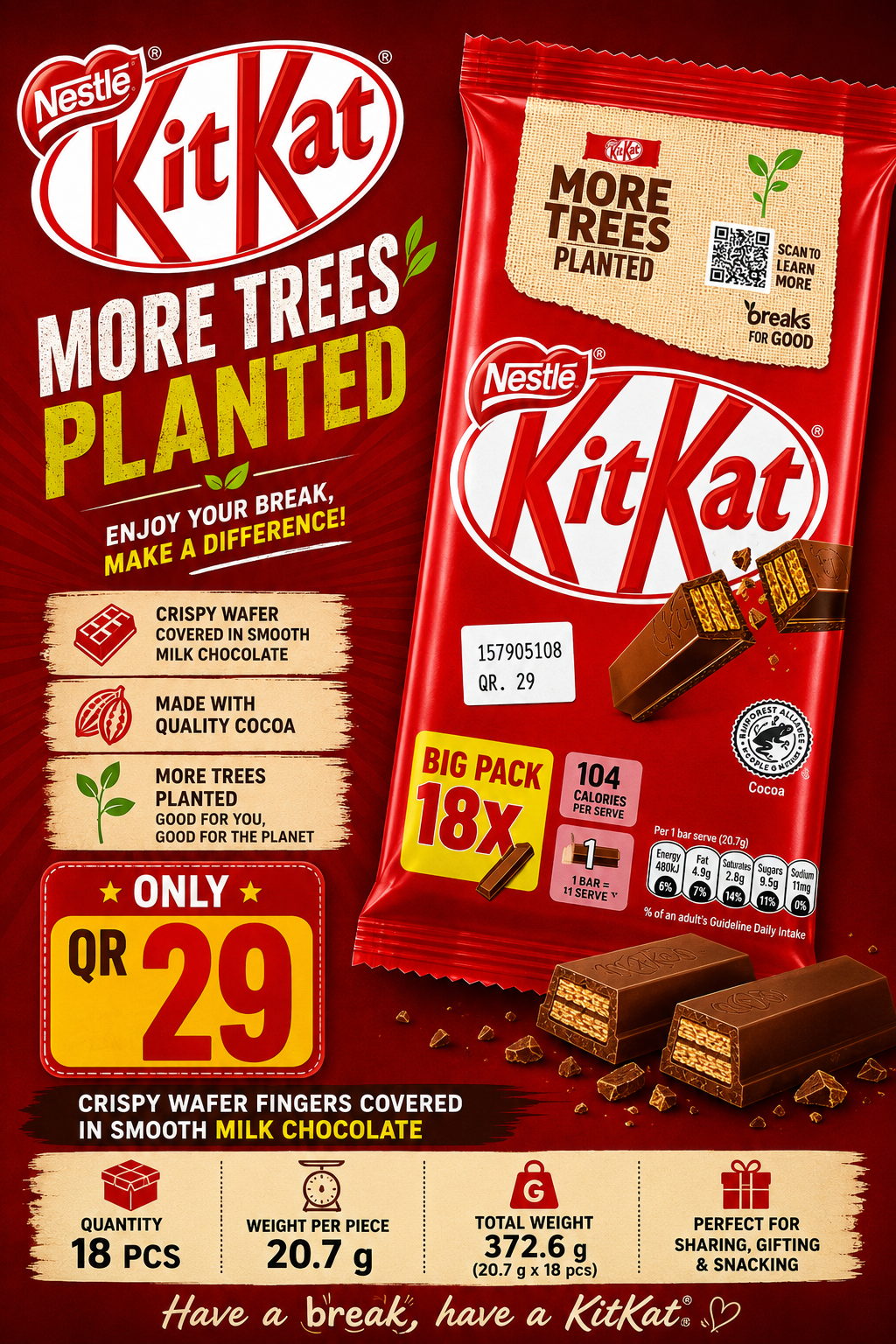 Kitkat 18 pc