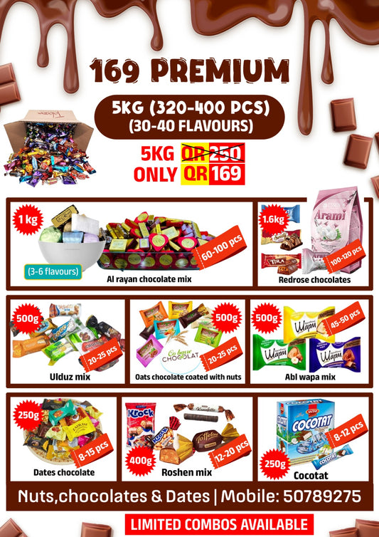 Premium combo(5kg=320-400pcs)