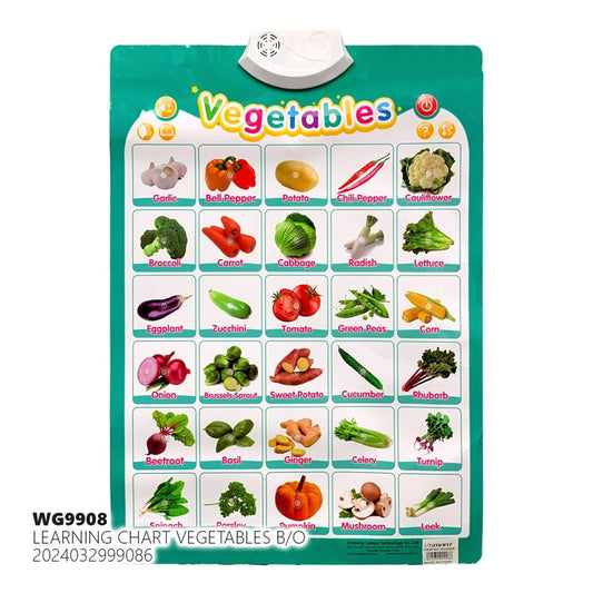 Vegetable learning chart (battery)
