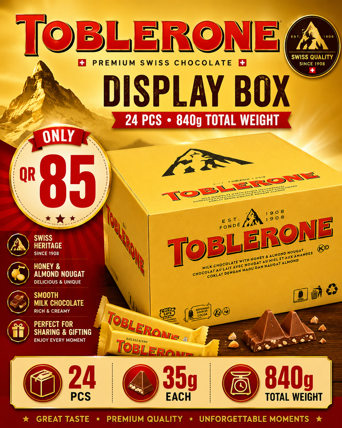 Toblerone 24 pc