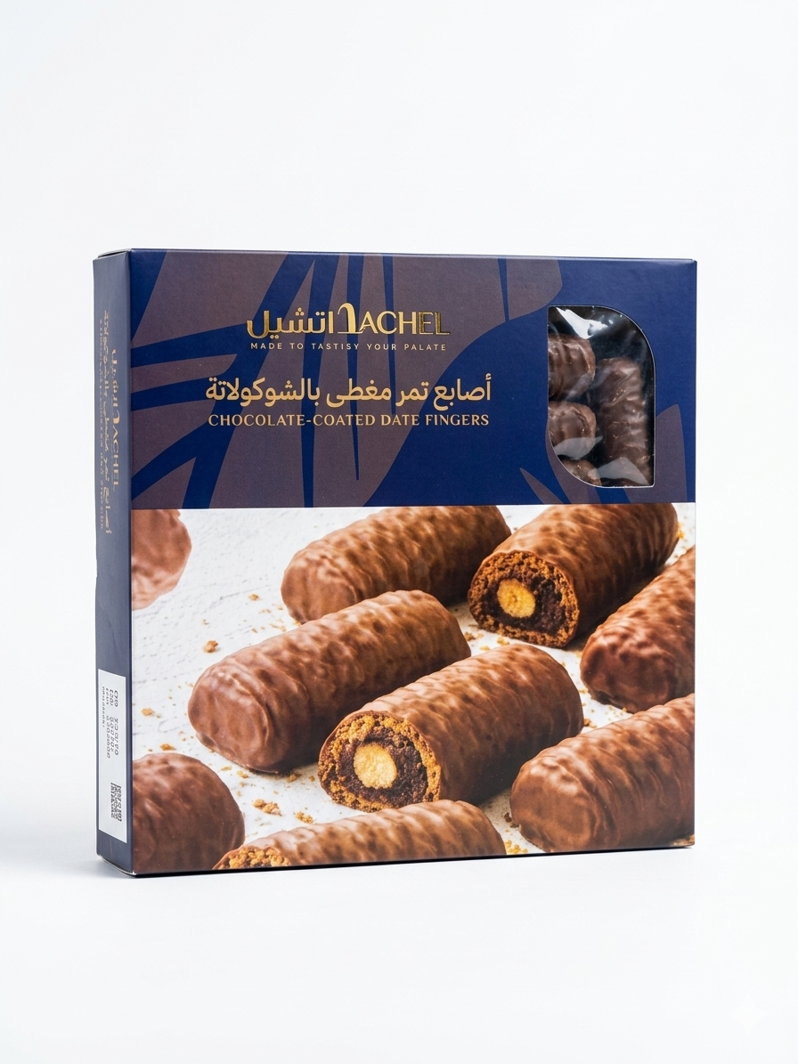 CHOCOLATE COATED DATE FINGERS-300 grm