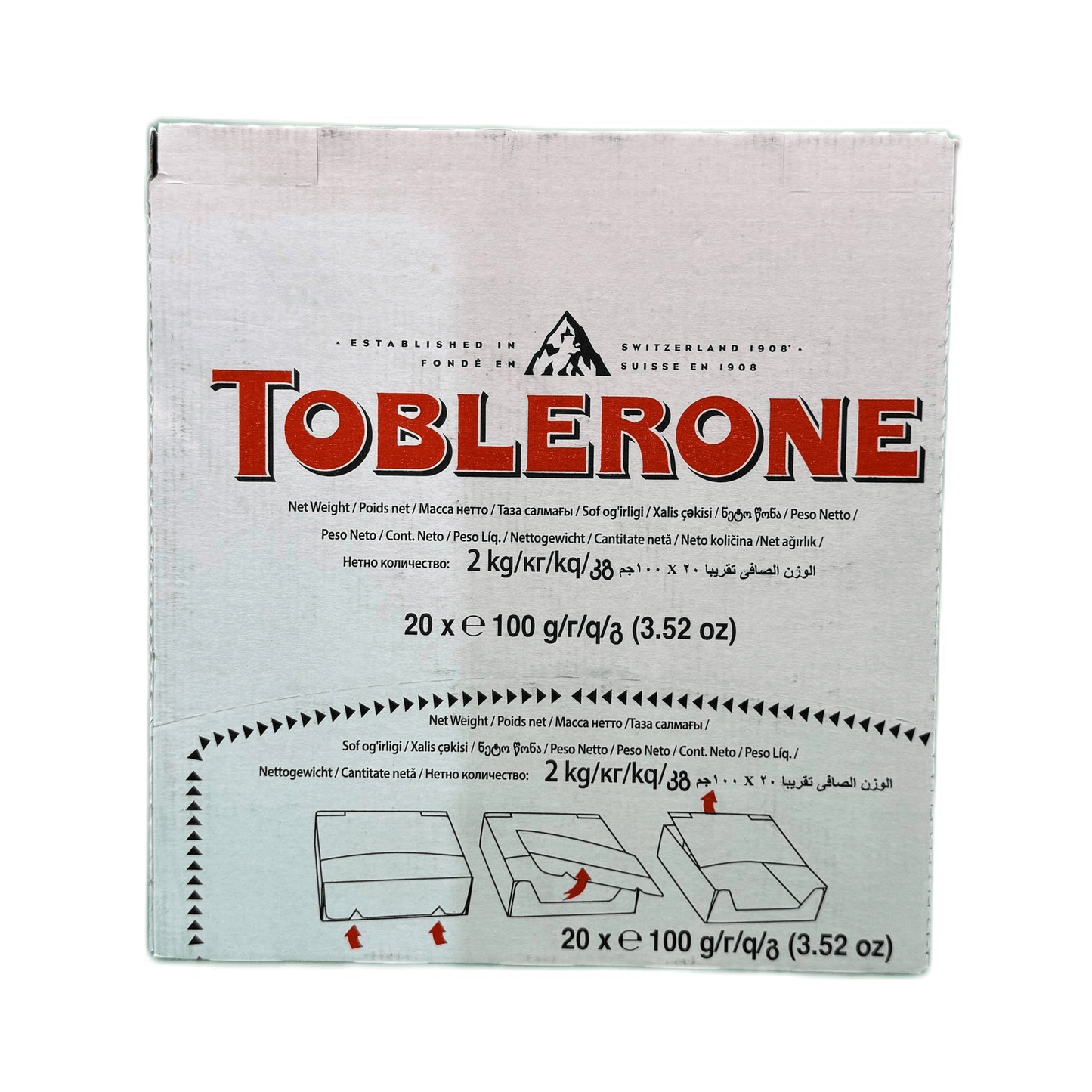 Toblerone White (2kg=20pcs)