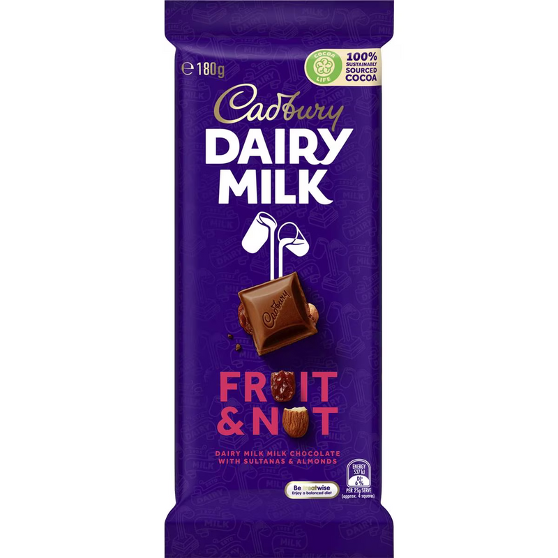 Dairy Milk Fruit & Nut(1pc=180g)
