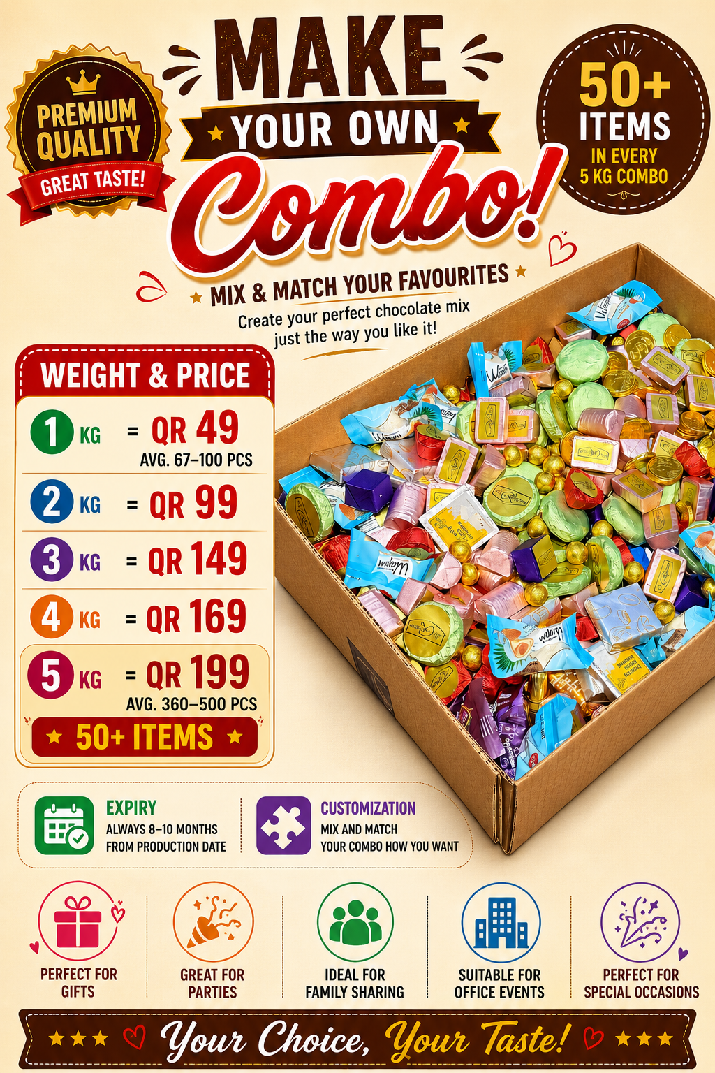 🍫 Build Your Own Chocolate Combo