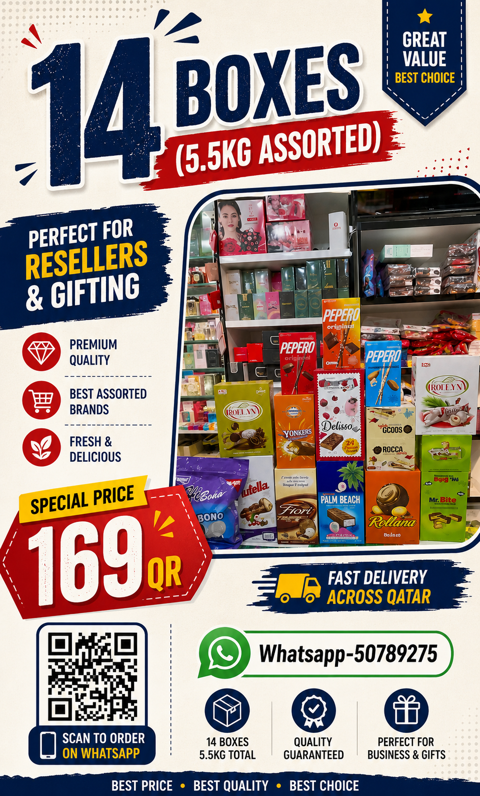 14 Boxes Assorted Chocolate Combo (5.5kg)