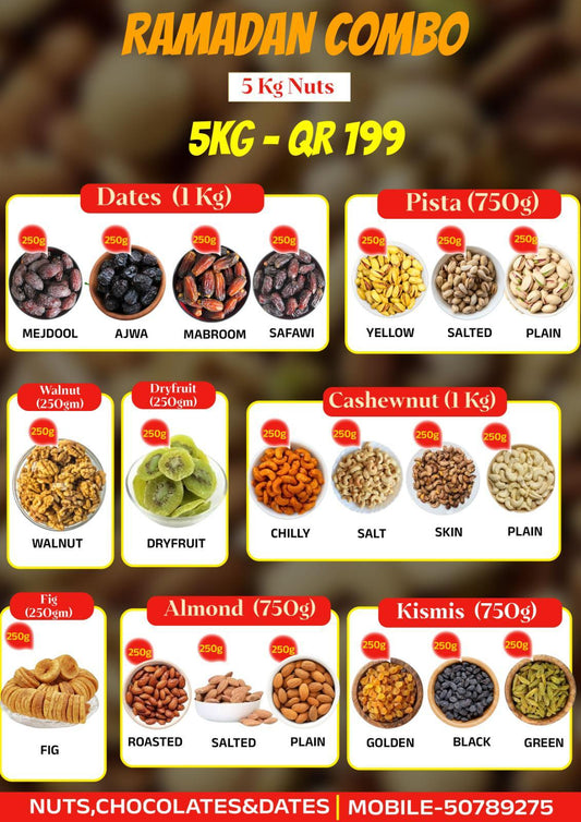 ramadan combo(5 kg nuts)